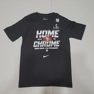 San Francisco 49ers Shirt Child Medium Dark Grey NFL Super Bowl Champions LVIII